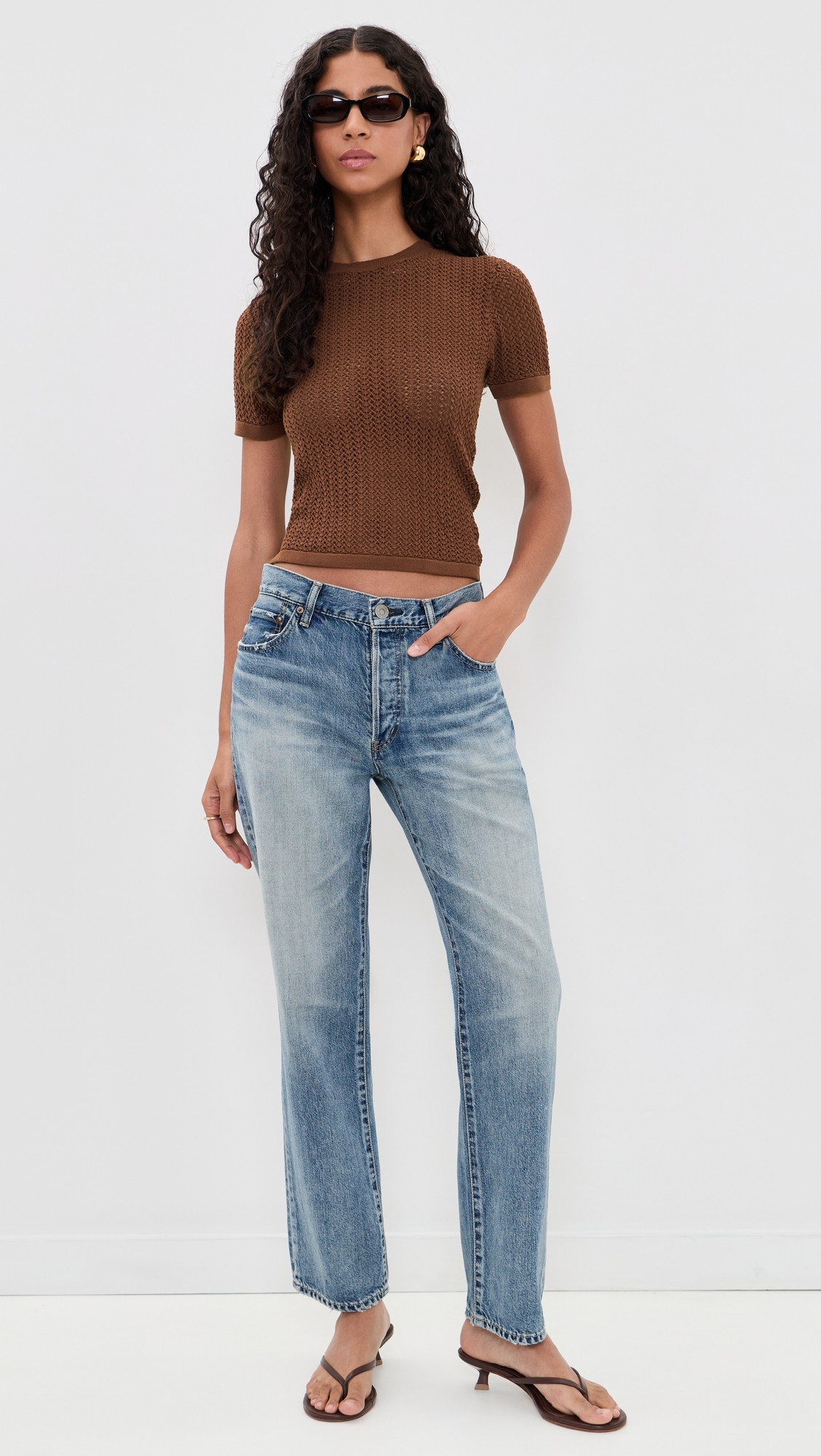 The Crochet Baby Tee Chocolate