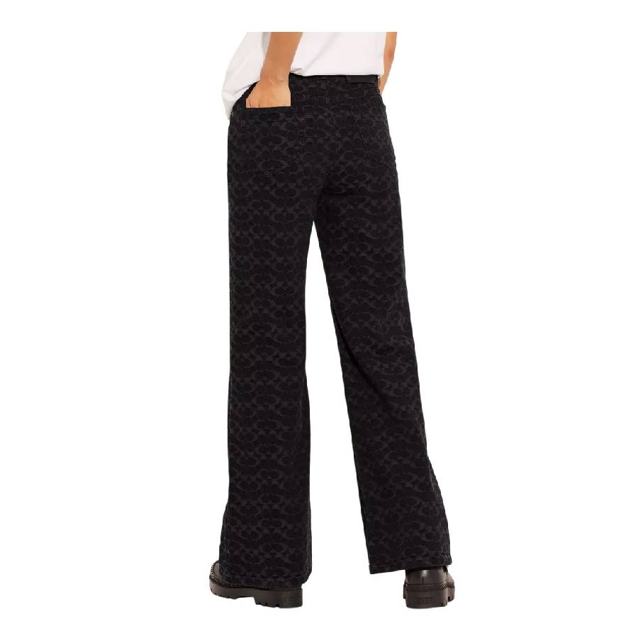 Signature Wide-Leg Denim Jeans