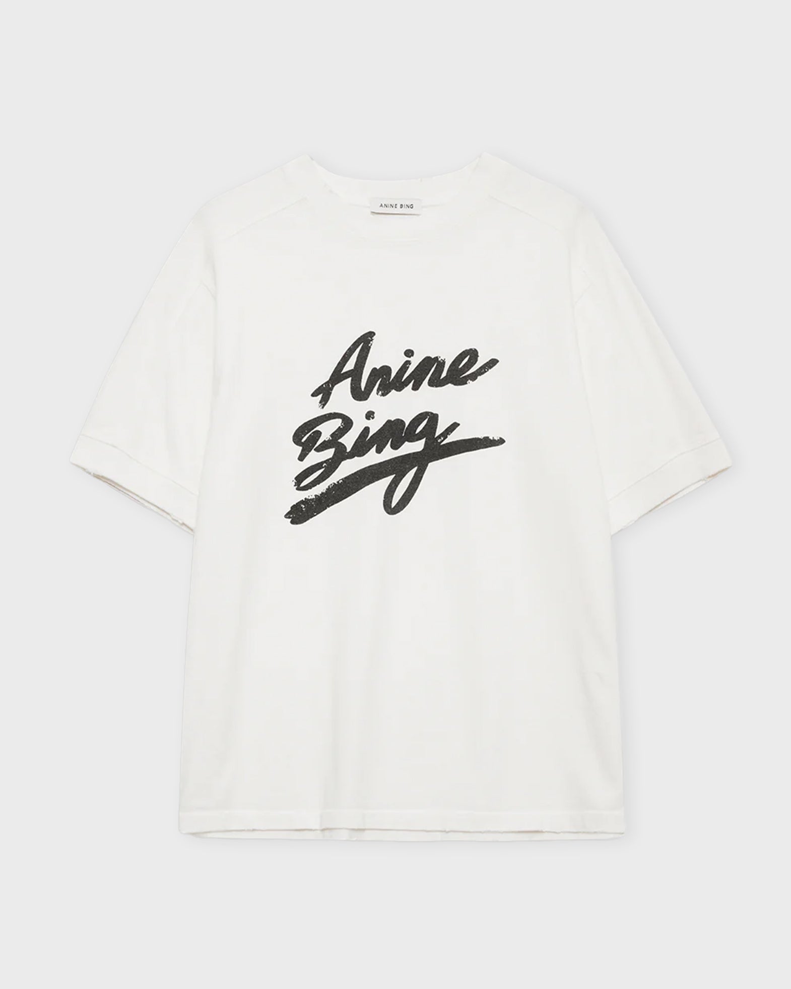 Anine Bing T-shirt Jaylin Signature Ivory