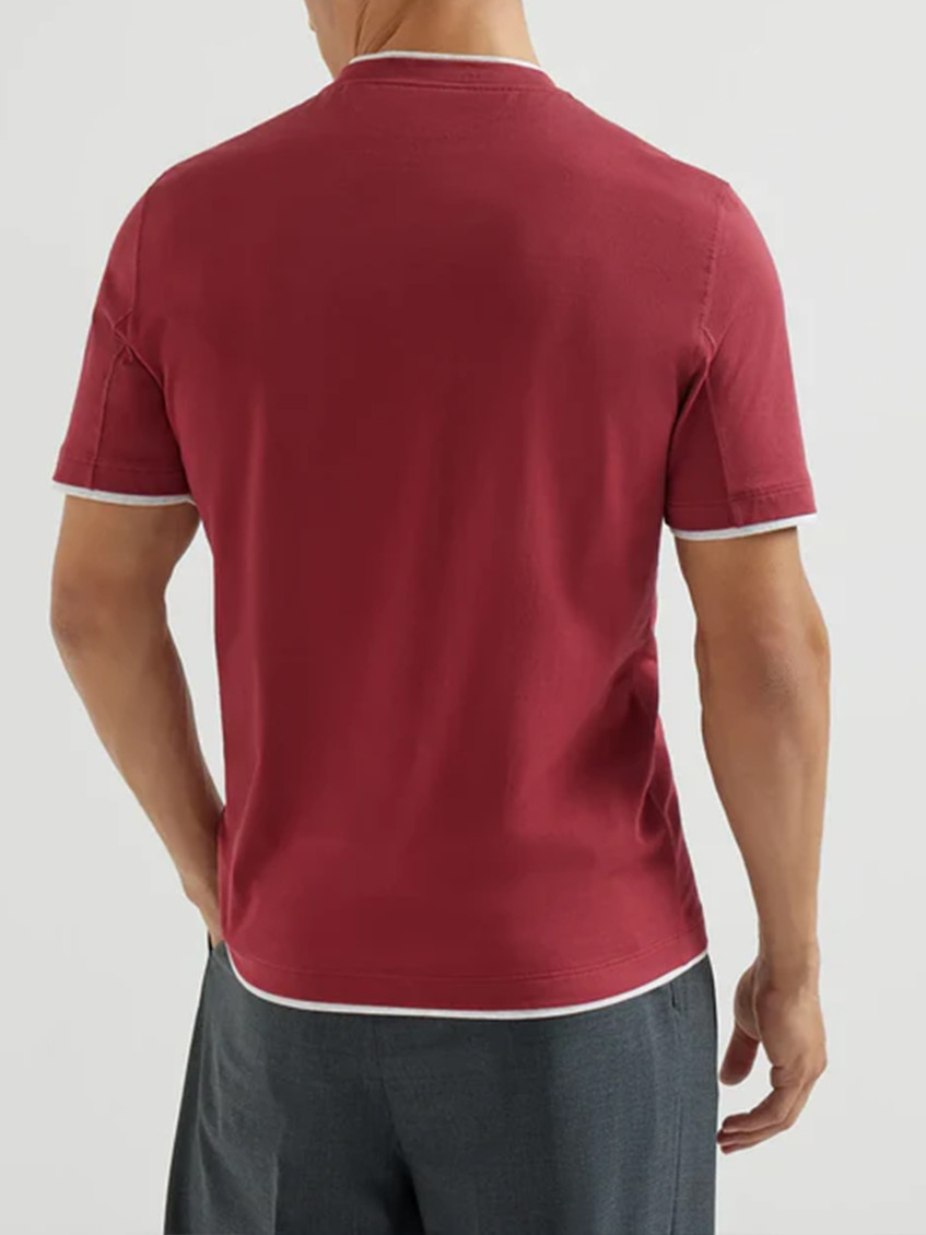 Brunello Cucinelli - crew neck cotton t shirt short sleeve