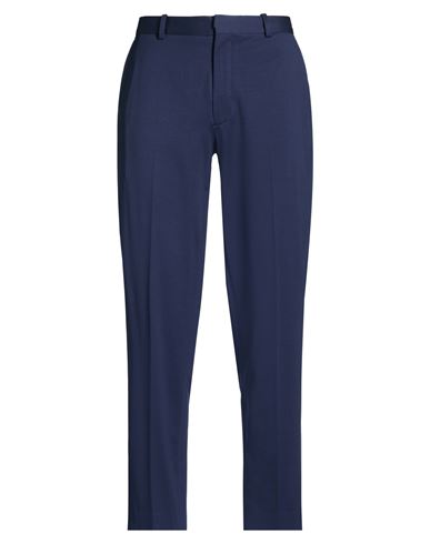 Man Pants Blue Size 34 Cotton, Elastane