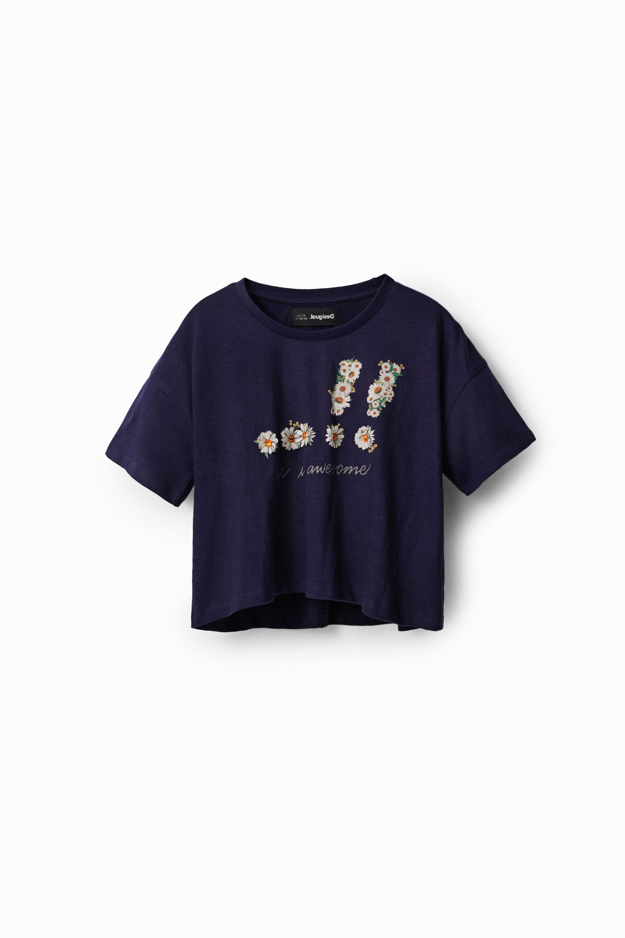 Cropped daisy T-shirt