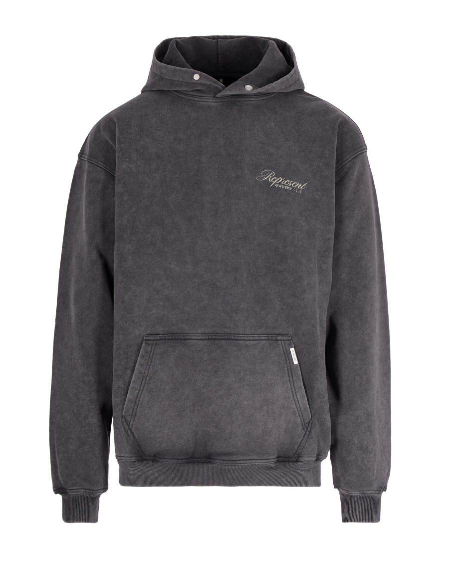 Grey Logo Hood Sweatshirt