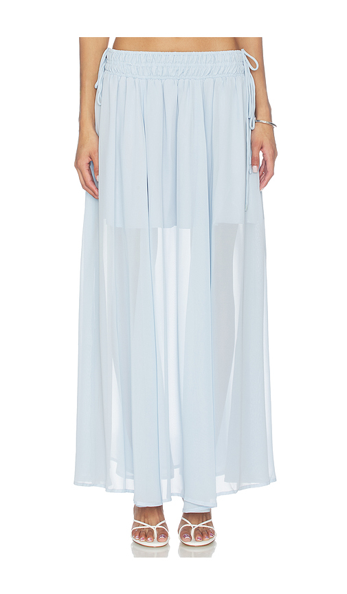 Line & Dot Amorette Skirt in Baby Blue. L. Also in M