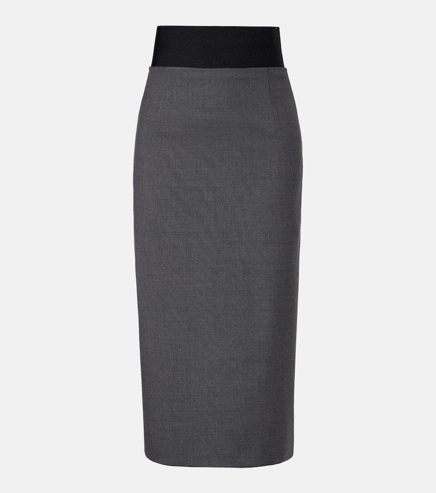 Finire virgin wool pencil skirt