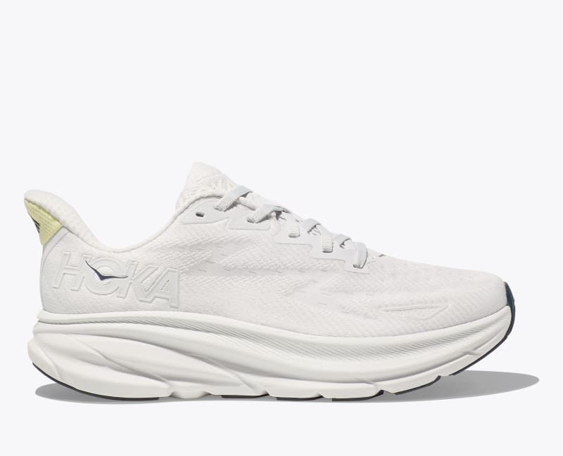 HOKA Women's Clifton 9 Shoes in Cosmic Grey/White