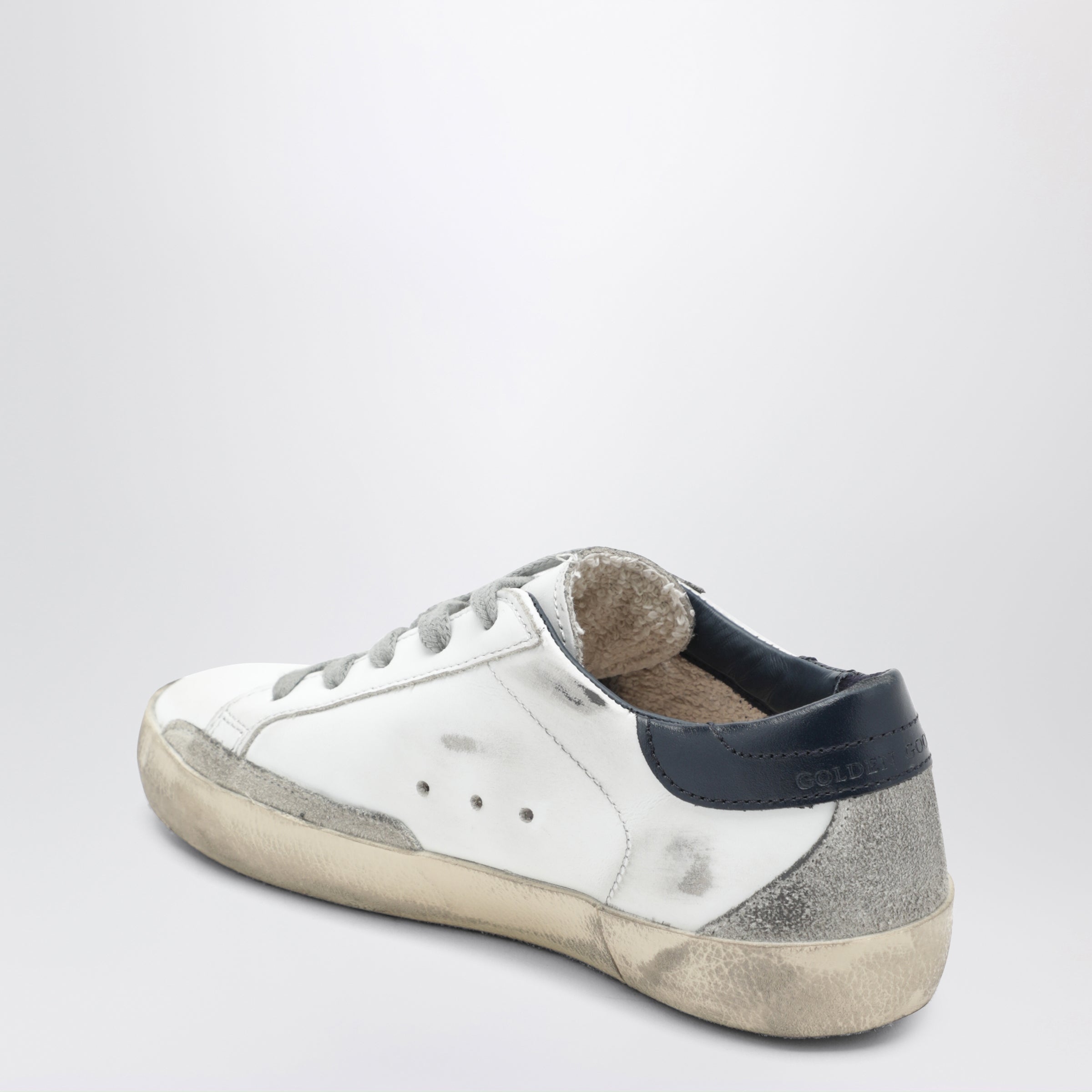Super-Star Sneakers in white/navy blue