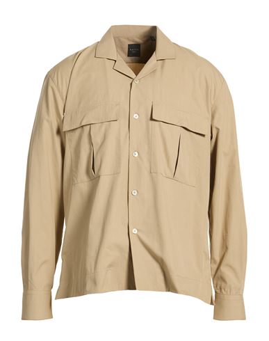 Man Shirt Beige Size 15 ¾ Cotton, Polyester