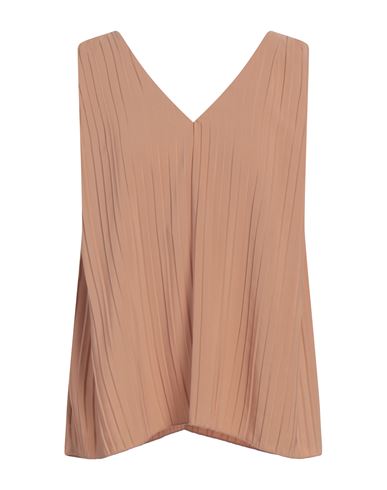 Alpha Studio Woman Top Camel Size 4 Polyester