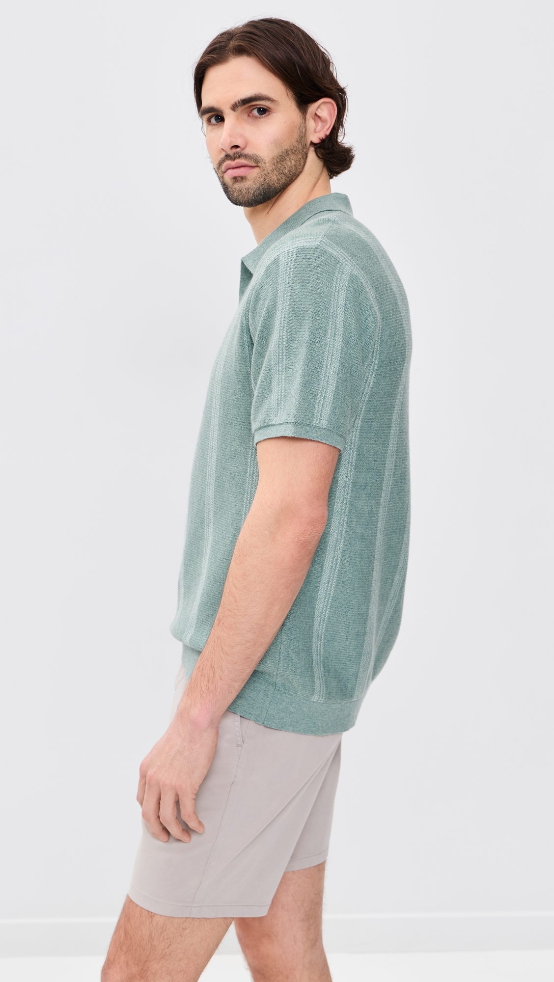 Liam Sweater Polo Topaz Stripe