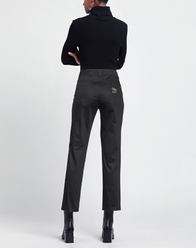 Woman Pants Black Size 6 Cotton, Elastane