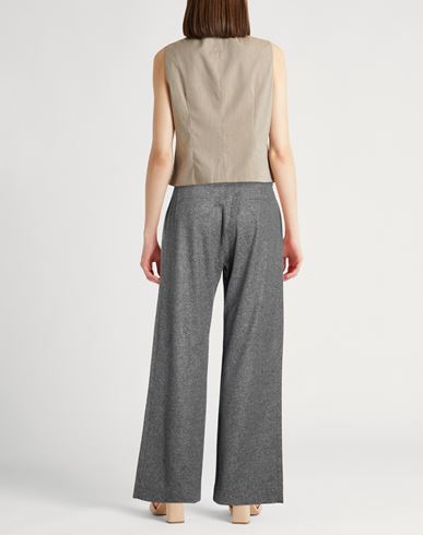 Woman Pants Grey Size 12 Wool, Polyamide, Silk, Elastane