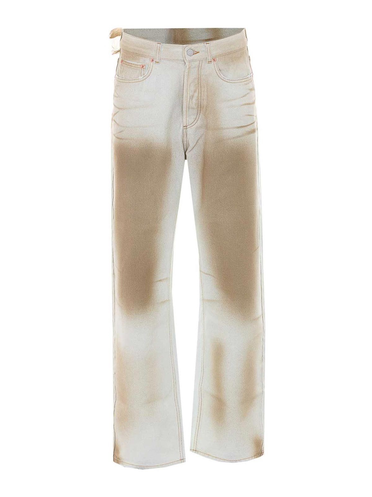 Jeans Beige Cotton - Men