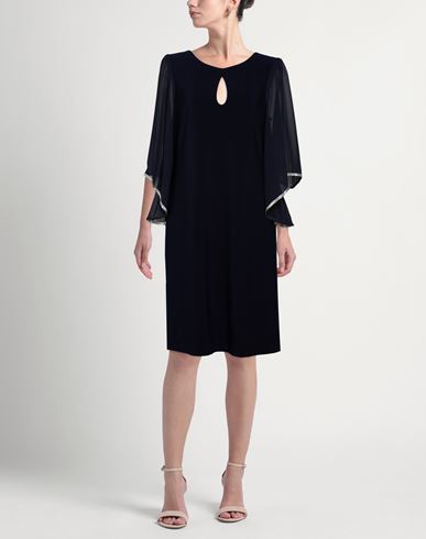 Signature Woman Midi dress Midnight blue Size 16 Polyester, Elastane