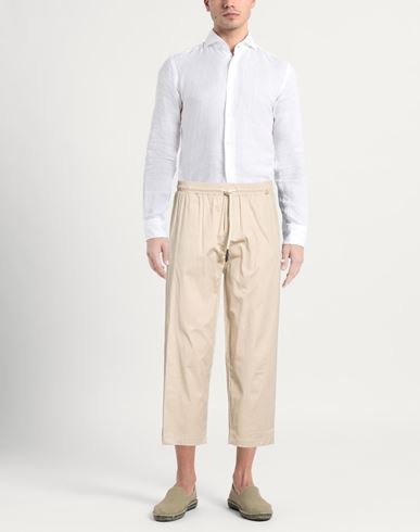 Man Pants Beige Size XXL Cotton, Elastane