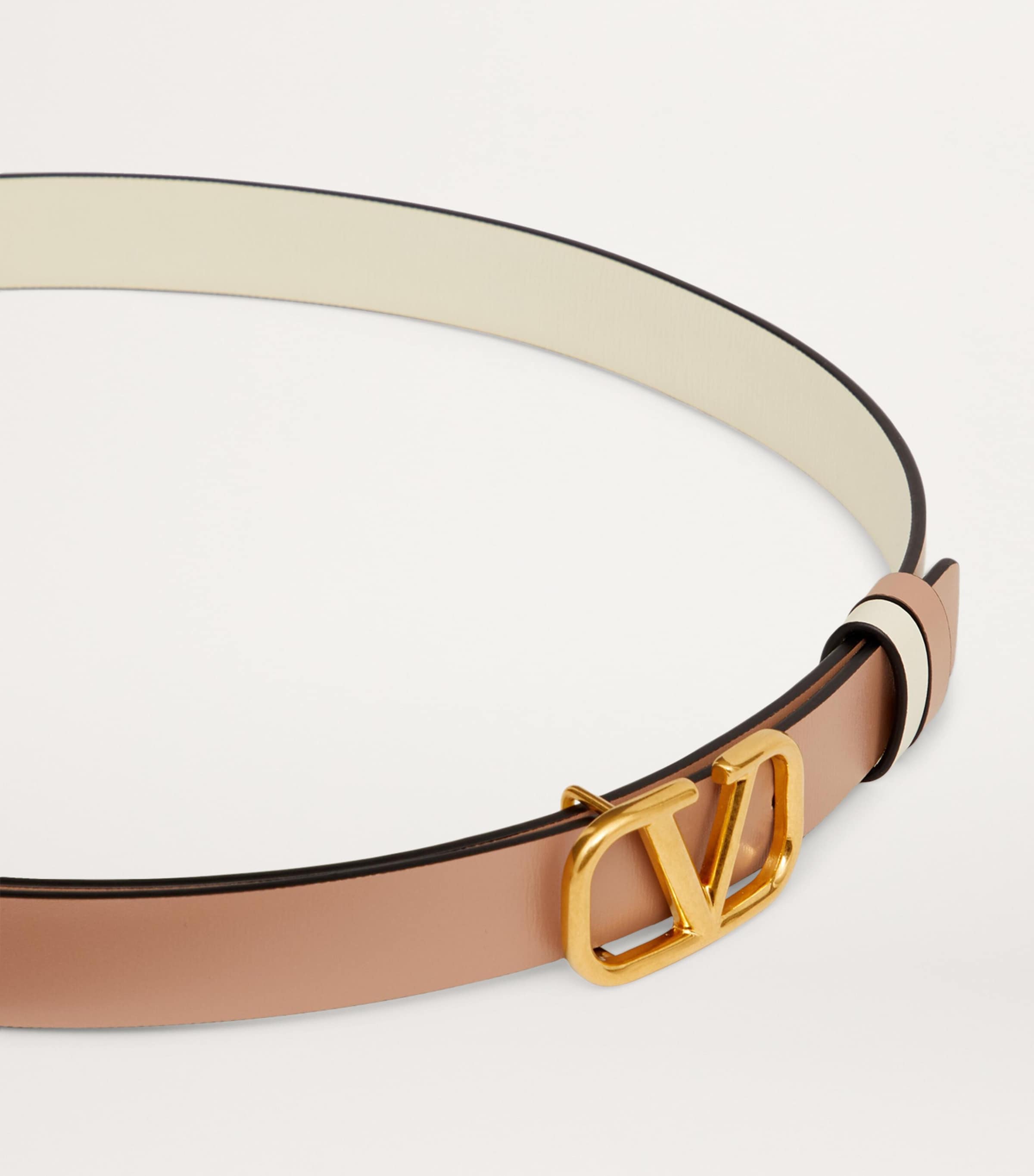 Reversible VLogo Signature Belt