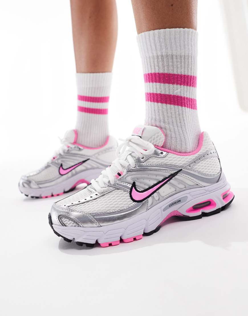 Air Max Moto 2K unisex trainers in white and pink