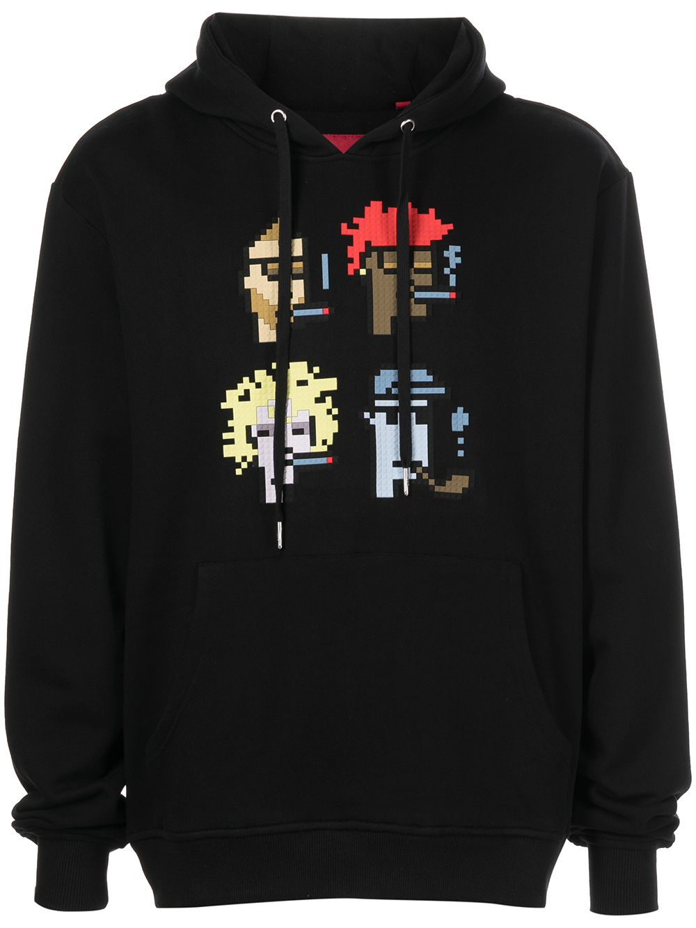 Smoking Kills print hoodie - Black