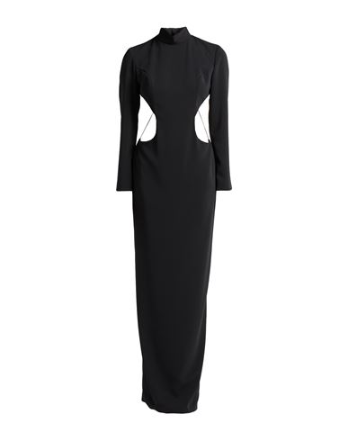 Mônot Woman Maxi dress Black Size 8 Triacetate, Polyester