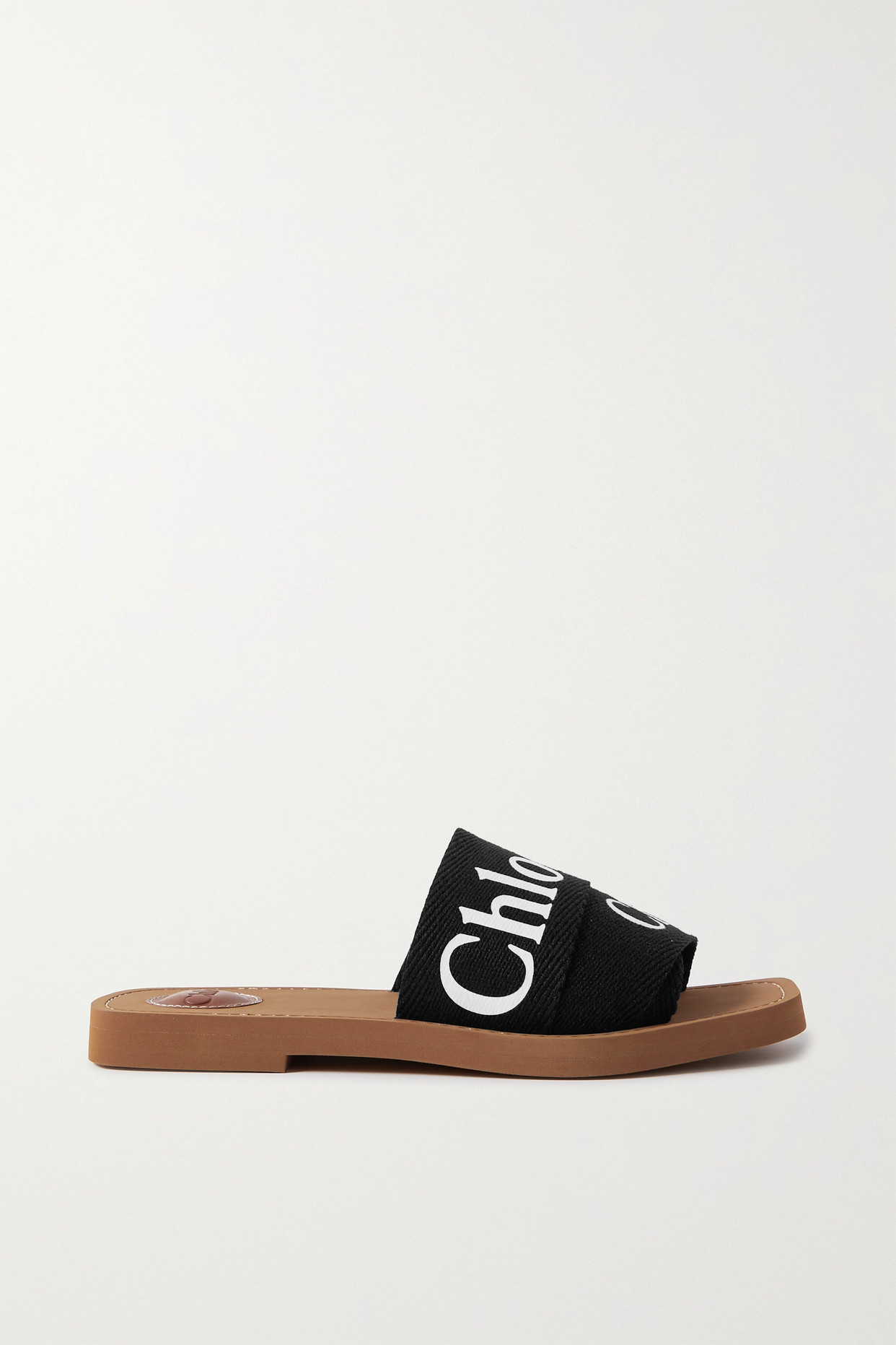 Woody Logo-print Canvas Slides