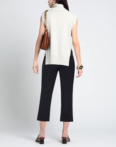 Woman Pants Navy Size L Polyester, Viscose, Elastane
