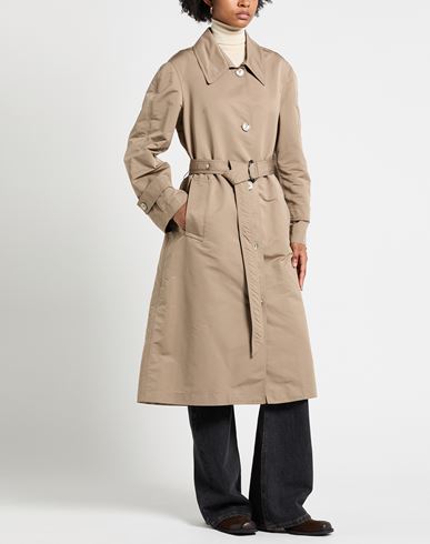 Woman Overcoat & Trench Coat Sand Size 4 Polyester