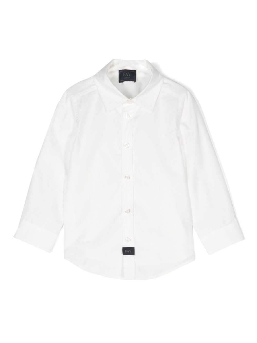 Logo-patch shirt - White