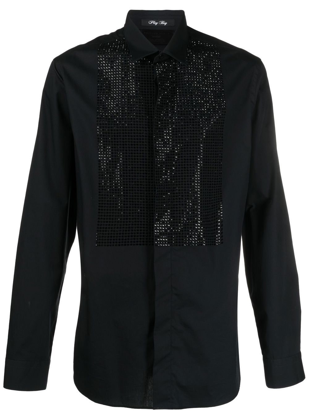 Sartorial stud-embellished shirt - Black