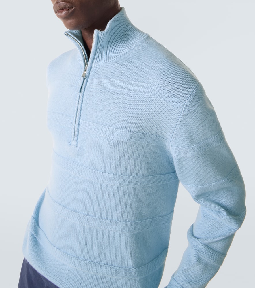 Cotton and cashmere turtleneck sweater