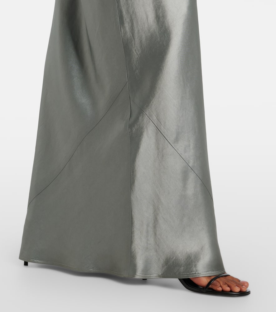 Satin maxi dress