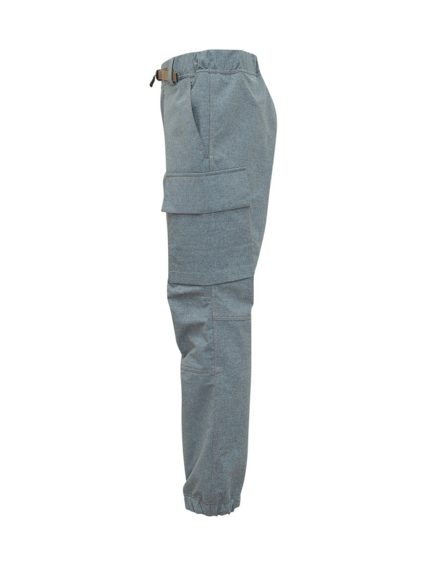 Blue Straight Cargos Pants