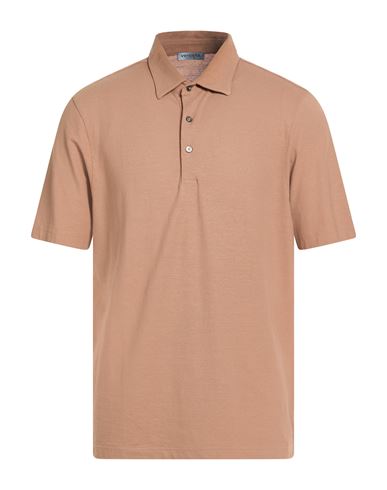 Man Polo shirt Brown Size 44 Cotton