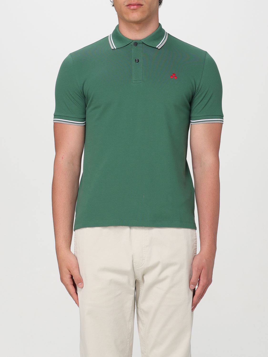 Polo Shirt Men color Grass Green