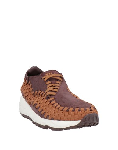 Woman Sneakers Chocolate brown Size 7.5 Leather, Textile fibers