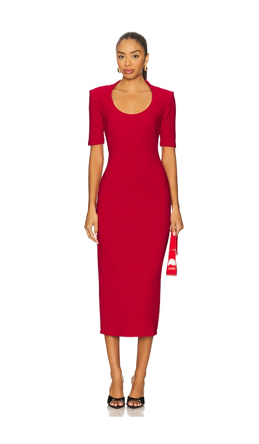 Nookie Blair Midi Dress in Red. XS. Also in