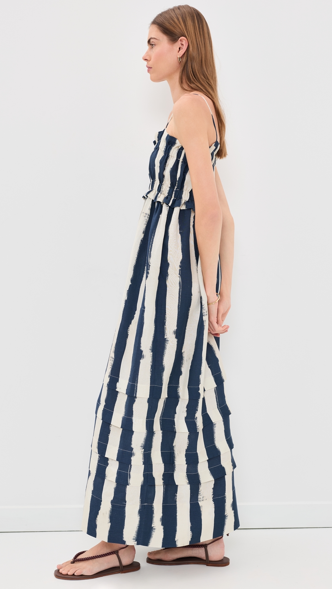 Larkin Dress Lighthouse Stripe Navy