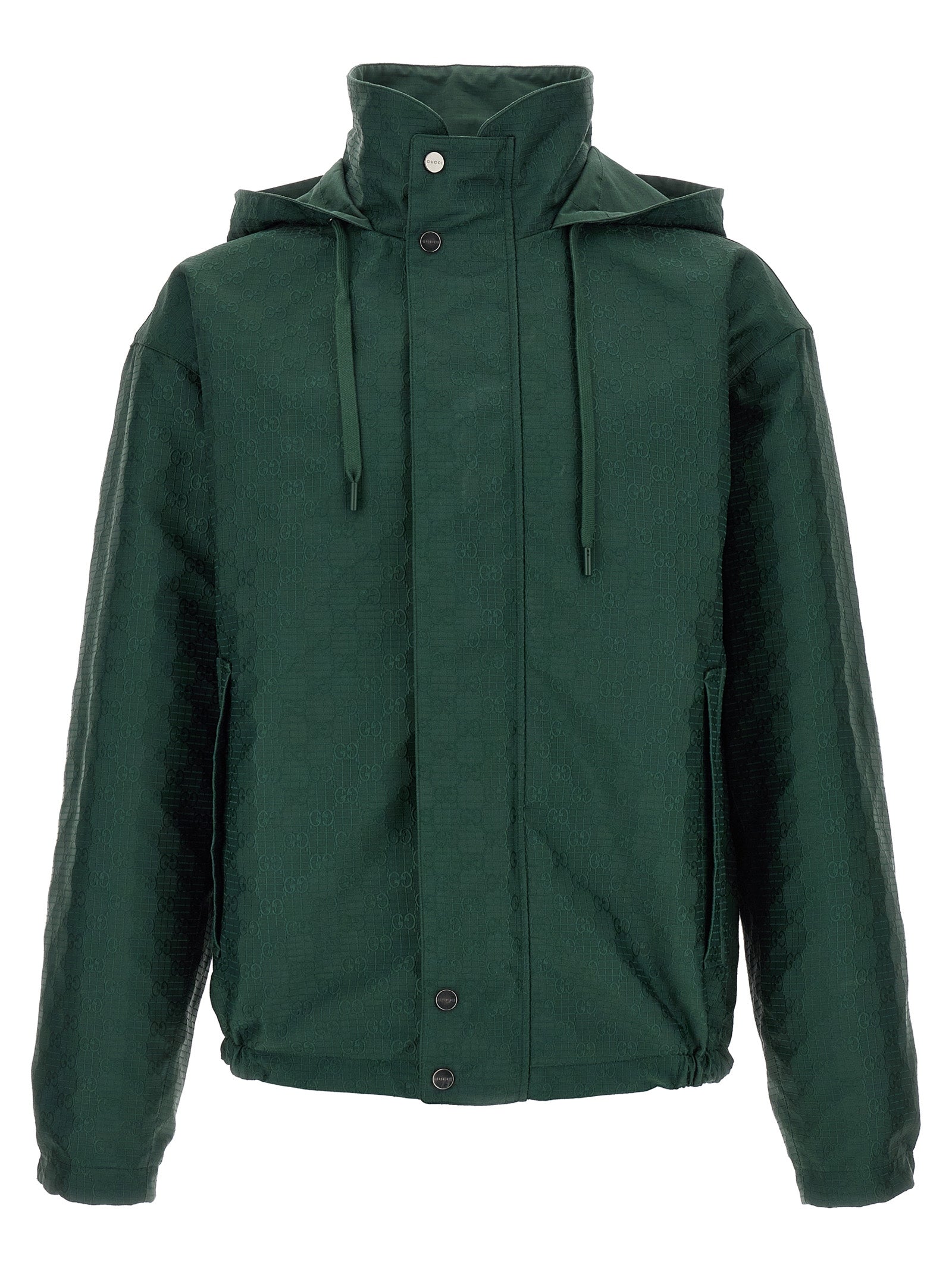 Reversible Cotton Shell Jacket — Green