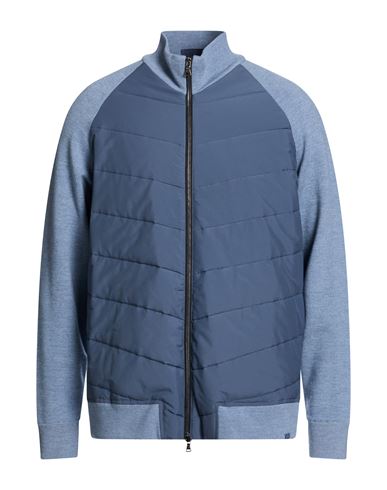 Man Jacket Slate blue Size 3XL Virgin Wool, Polyester