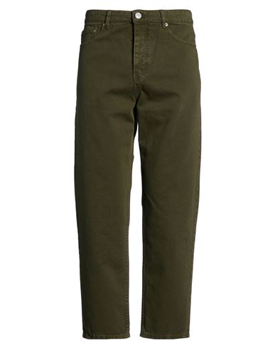 Man Pants Military green Size 34 Cotton