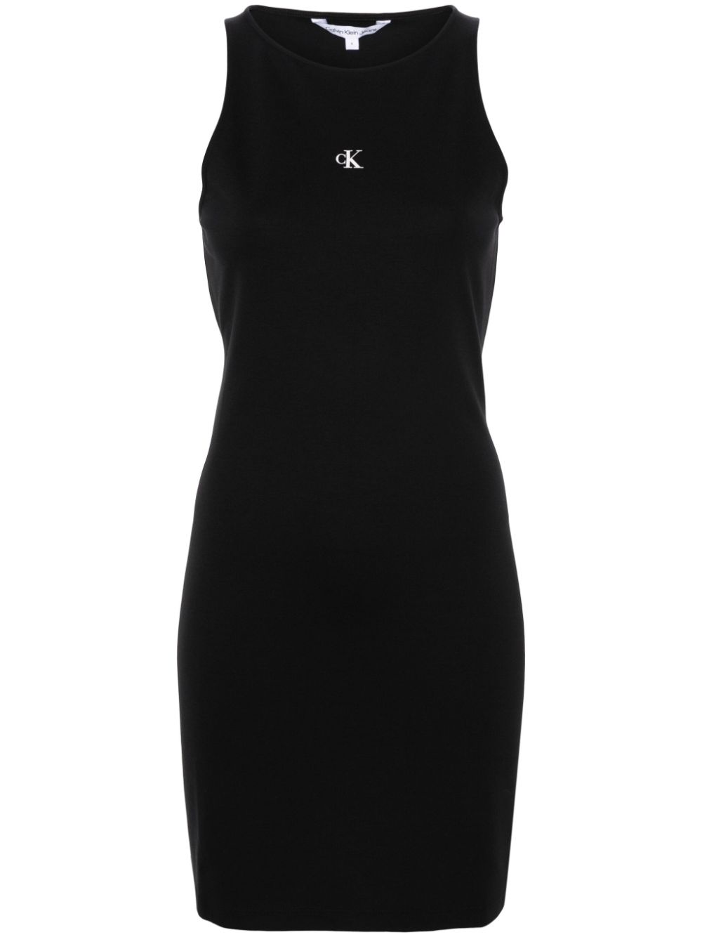 Logo-print mini dress - Black