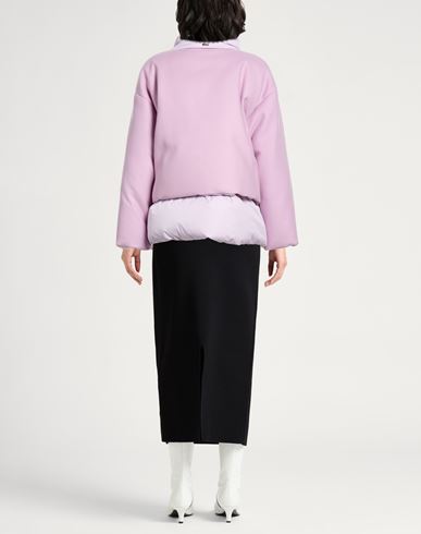 Woman Jacket Lilac Size 6 Virgin Wool, Polyamide