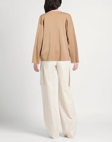 Woman Sweater Camel Size XL Merino Wool