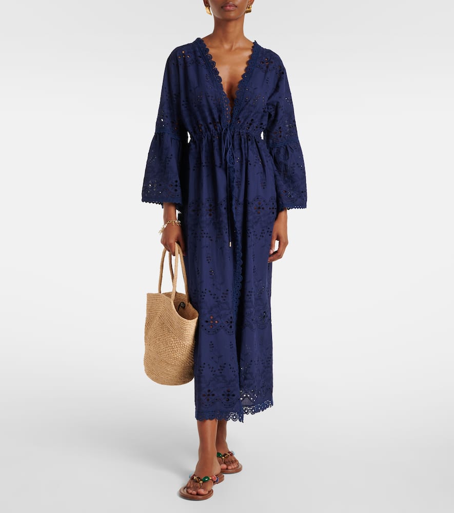 Tallulah broderie anglaise cotton kaftan