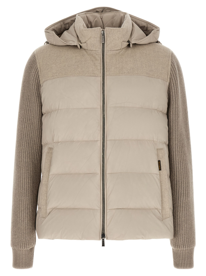 Moorer - allori hooded quilted down jacket