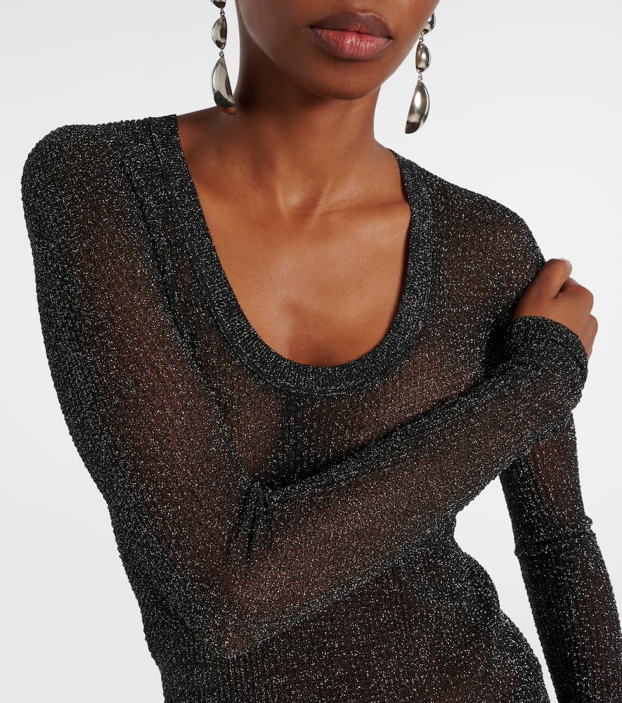 Thalia lamé top