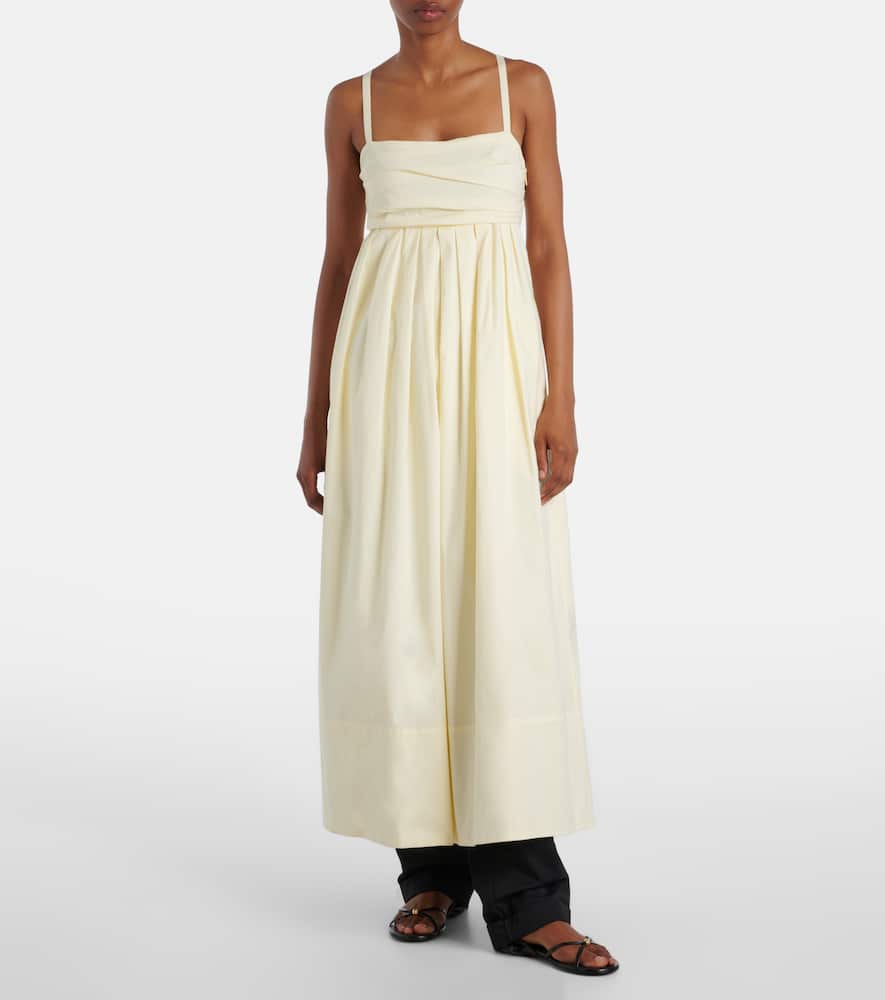 Claudine poplin midi dress