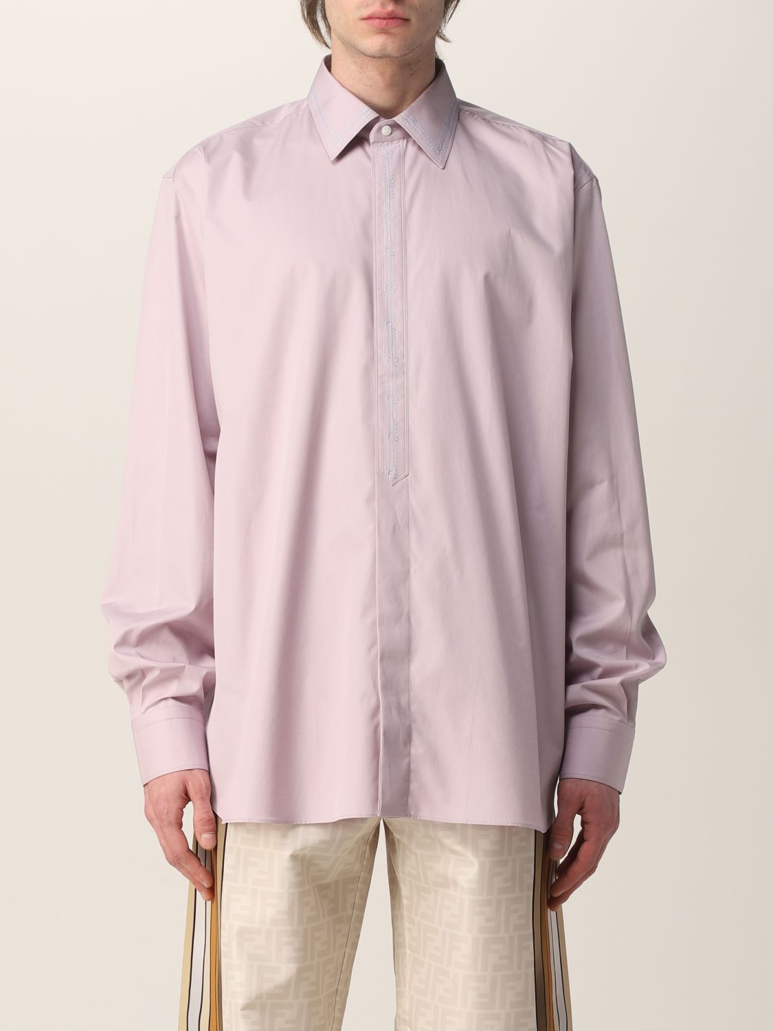 Shirt Men colour Lilac