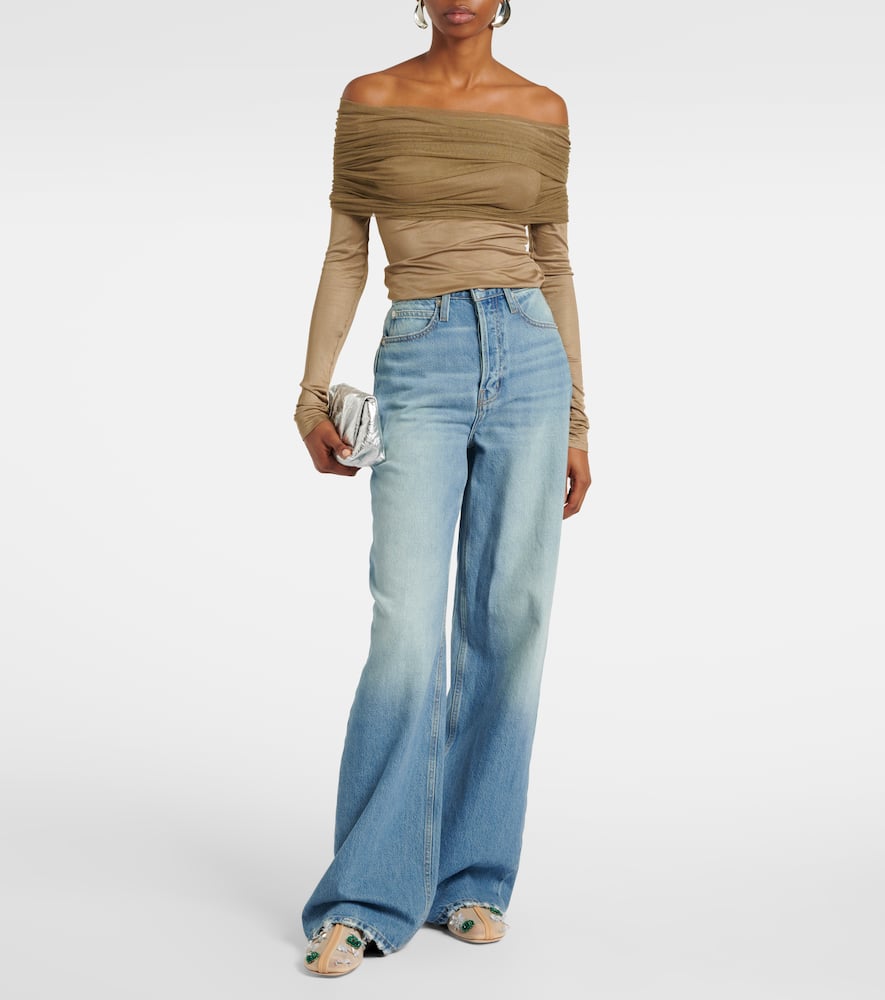 Sonora Veiled ruched top