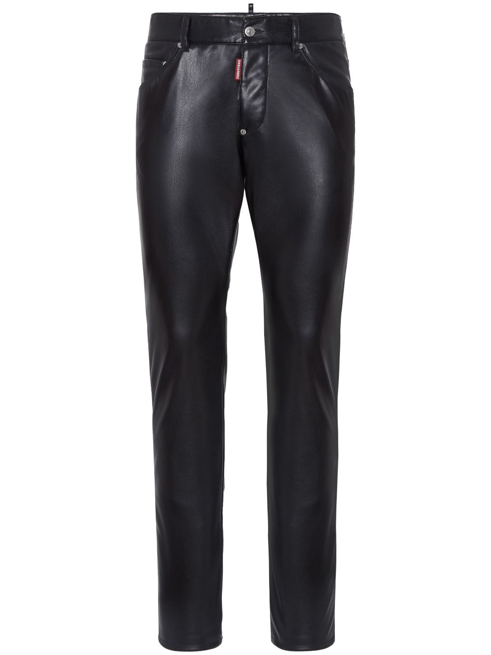 Cotton tapered trousers - Black