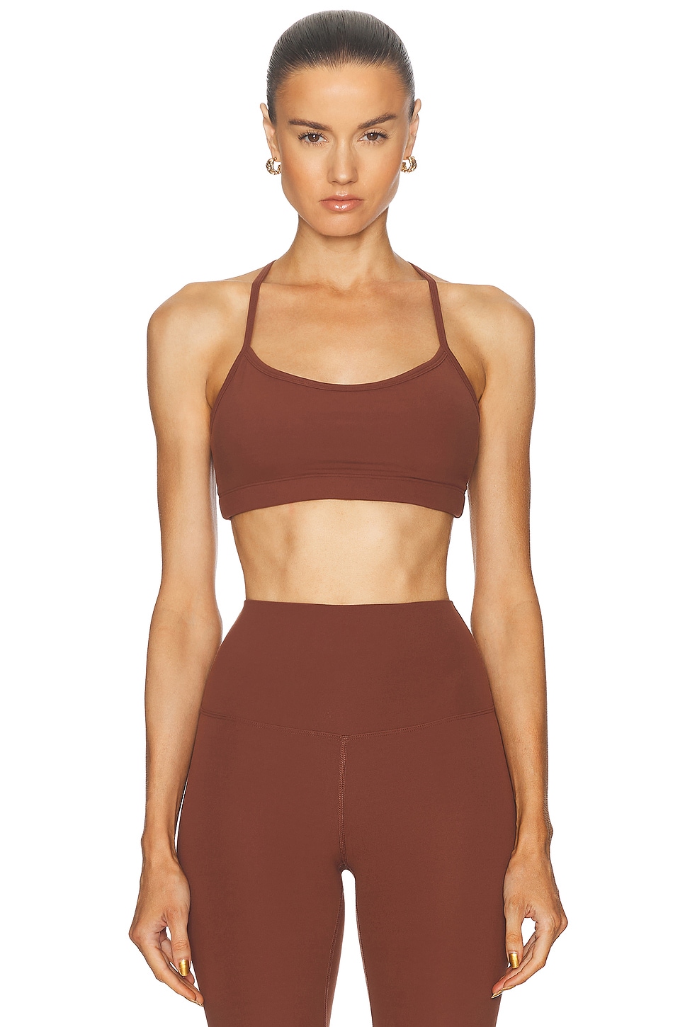 YEAR OF OURS Studio Bralette in Cappuccino - Brown.  XS also in
